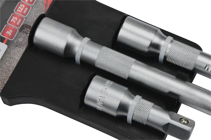 Zestaw przedłużek do nasadek M12301 1/2" 3szt 75 125 250 mm klucz nasadowy