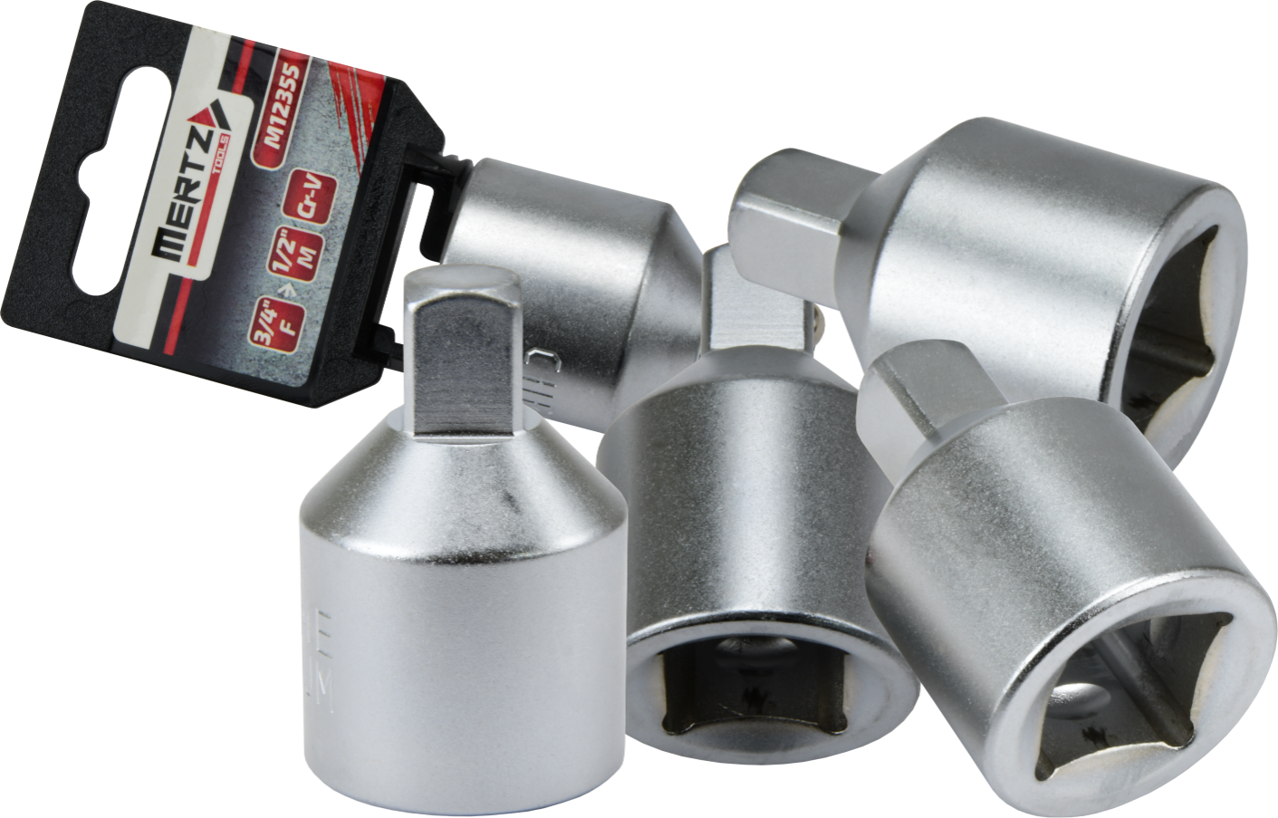 Redukcja do nasadek Mertz nasadka adapter 3/4" F na 1/2" M Cr-V M12355