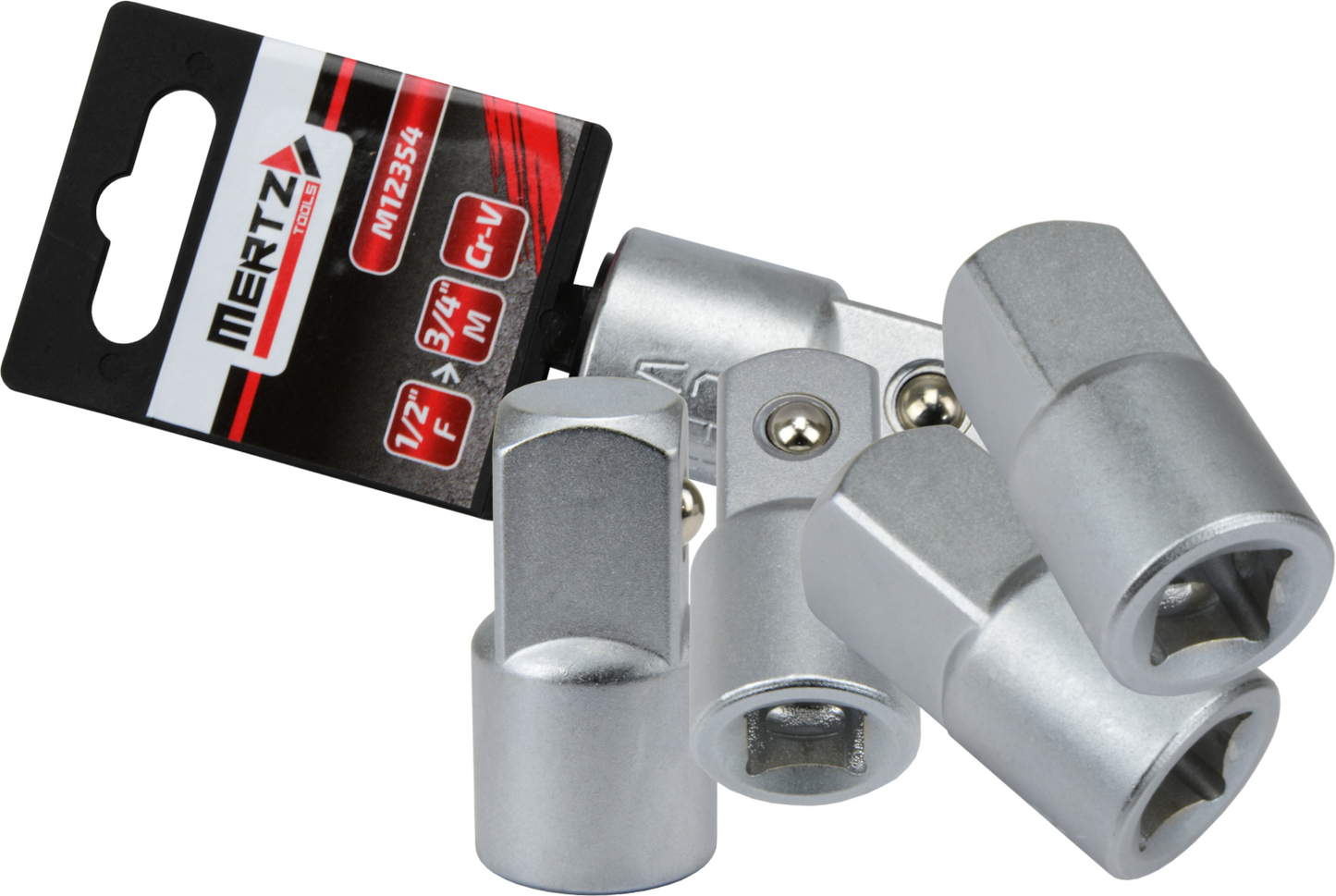 Redukcja do nasadek Mertz nasadka adapter 1/2" F na 3/4" M Cr-V M12354