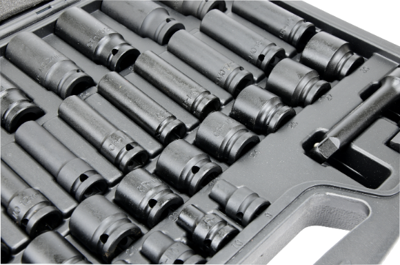 Zestaw nasadek udarowych Mertz nasadowe 1/2" nasadka 9-30mm 40szt M12440