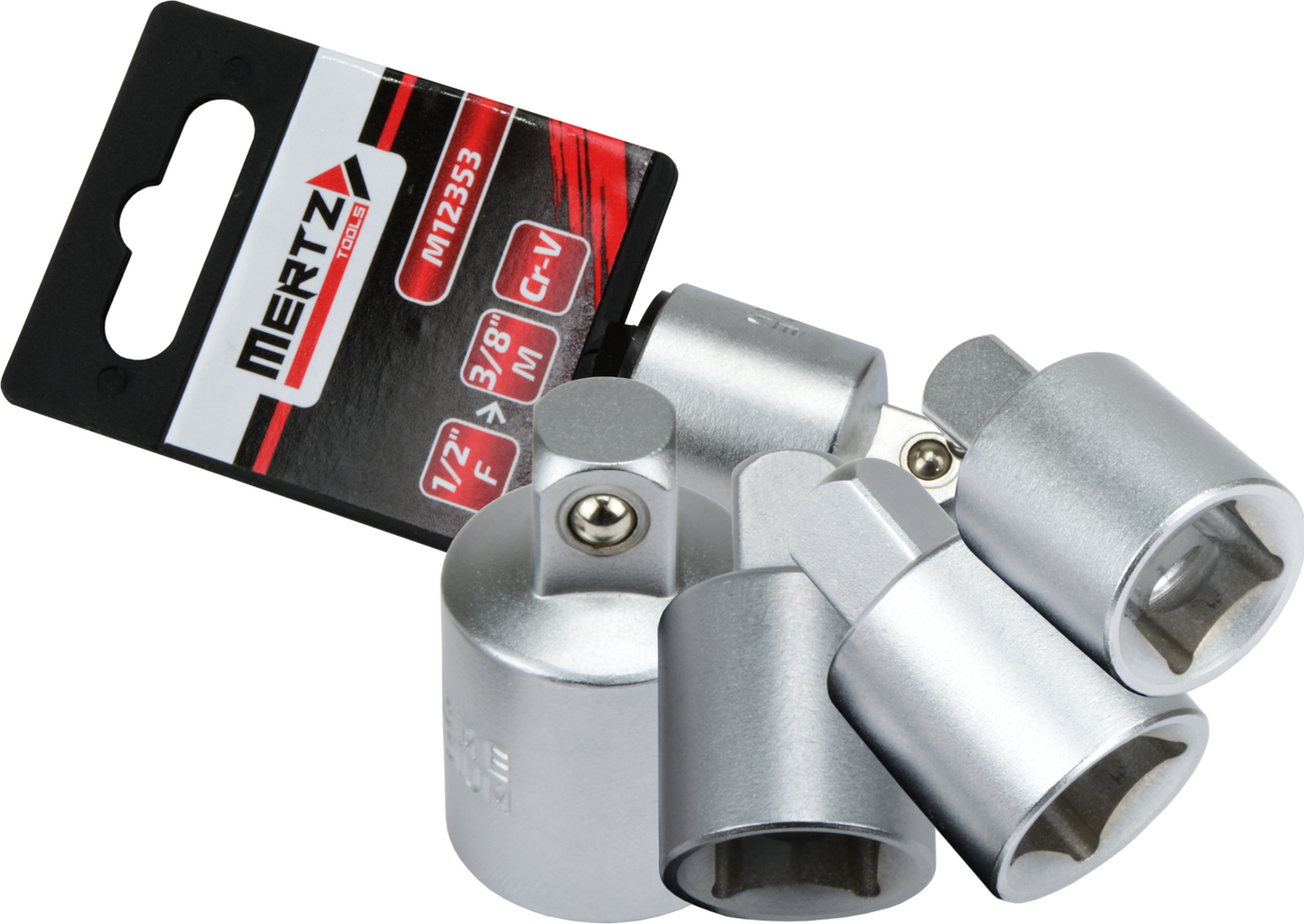 Redukcja do nasadek Mertz nasadka adapter 1/2" F na 3/8" M Cr-V M12353