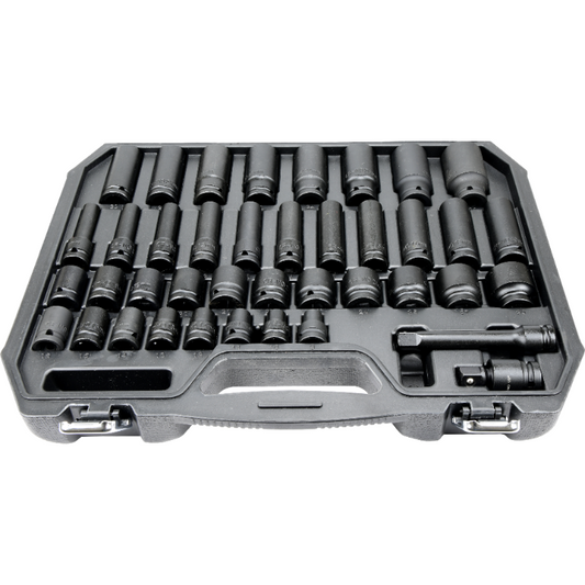 Zestaw nasadek udarowych Mertz nasadowe 1/2" nasadka 9-30mm 40szt M12440