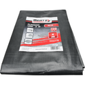 Plandeka Mertz wodoszczelna wzmocniona płachta 120g/m2 6x6M srebrna M1648