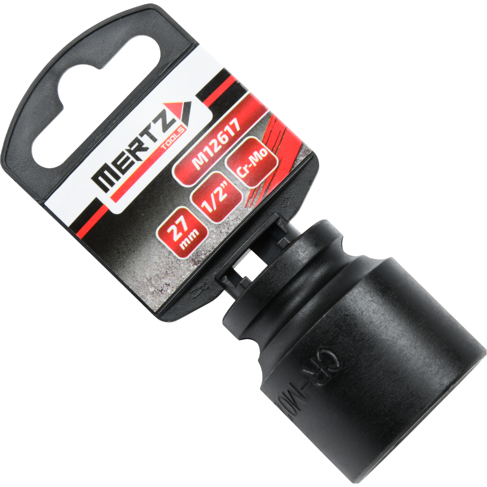 Nasadka udarowa Mertz klucz nasadowy sześciokątna Cr-Mo M12617 1/2" 27 mm