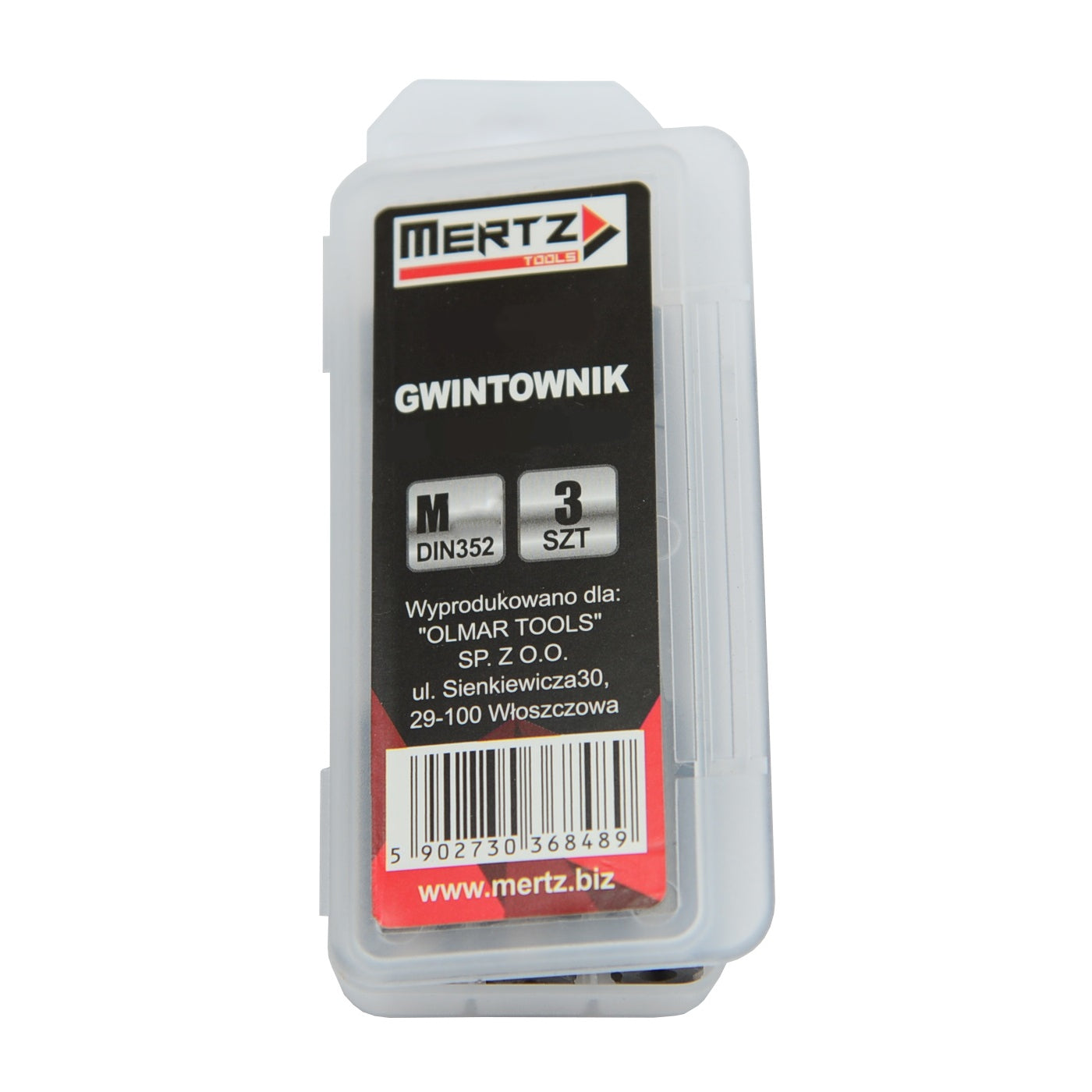 Gwintownik ręczny Mertz do naprawy trwały M14 DIN352 M2073 3szt