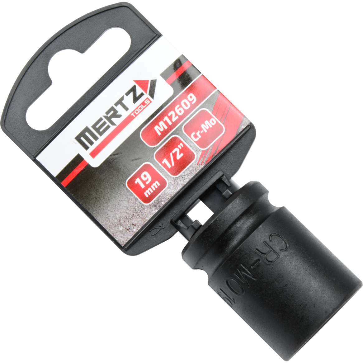 Nasadka udarowa Mertz klucz nasadowy sześciokątna Cr-Mo M12609 1/2" 19 mm
