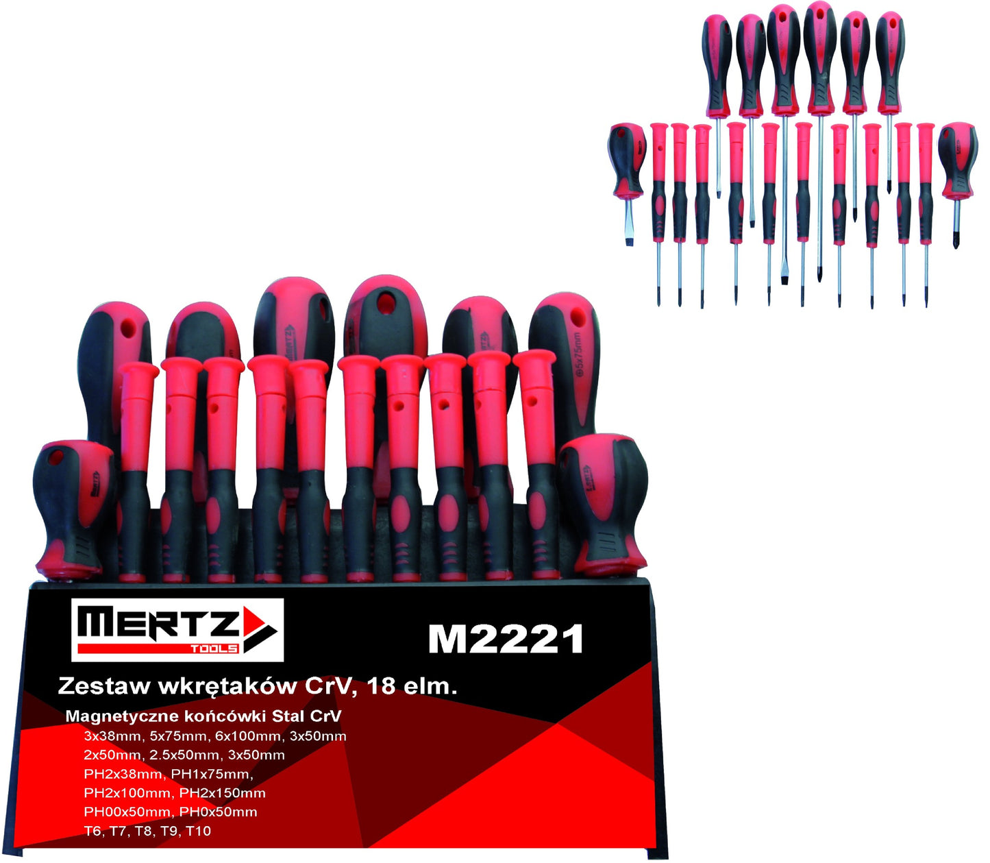 MERTZ ZESTAW WKRĘTAKÓW CRV 18SZT