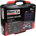 Zestaw kluczy nasadowych Mertz 1/2" narzędzia nasadki bity 22szt M12022
