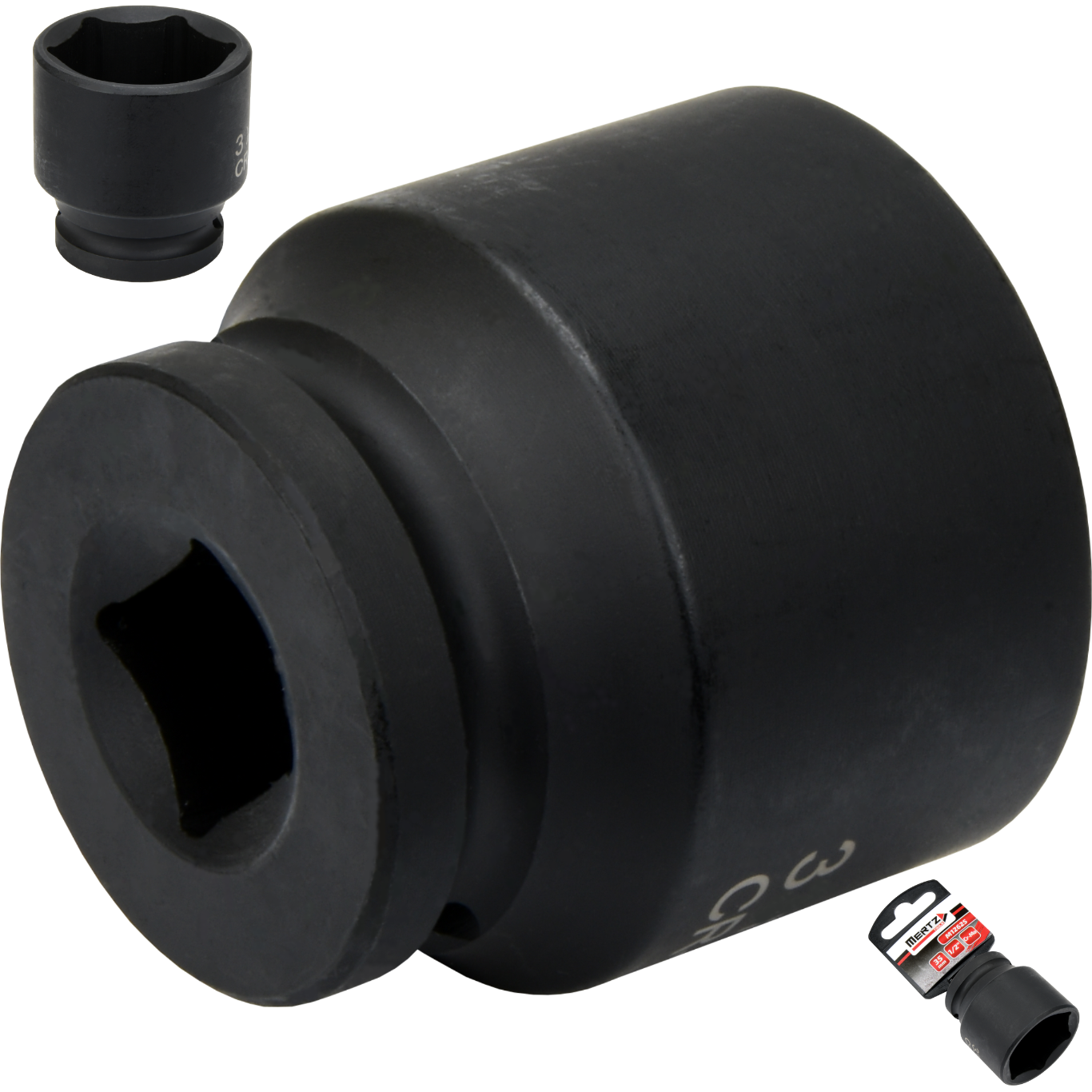 Nasadka udarowa Mertz klucz nasadowy sześciokątna Cr-Mo M12625 1/2" 35 mm