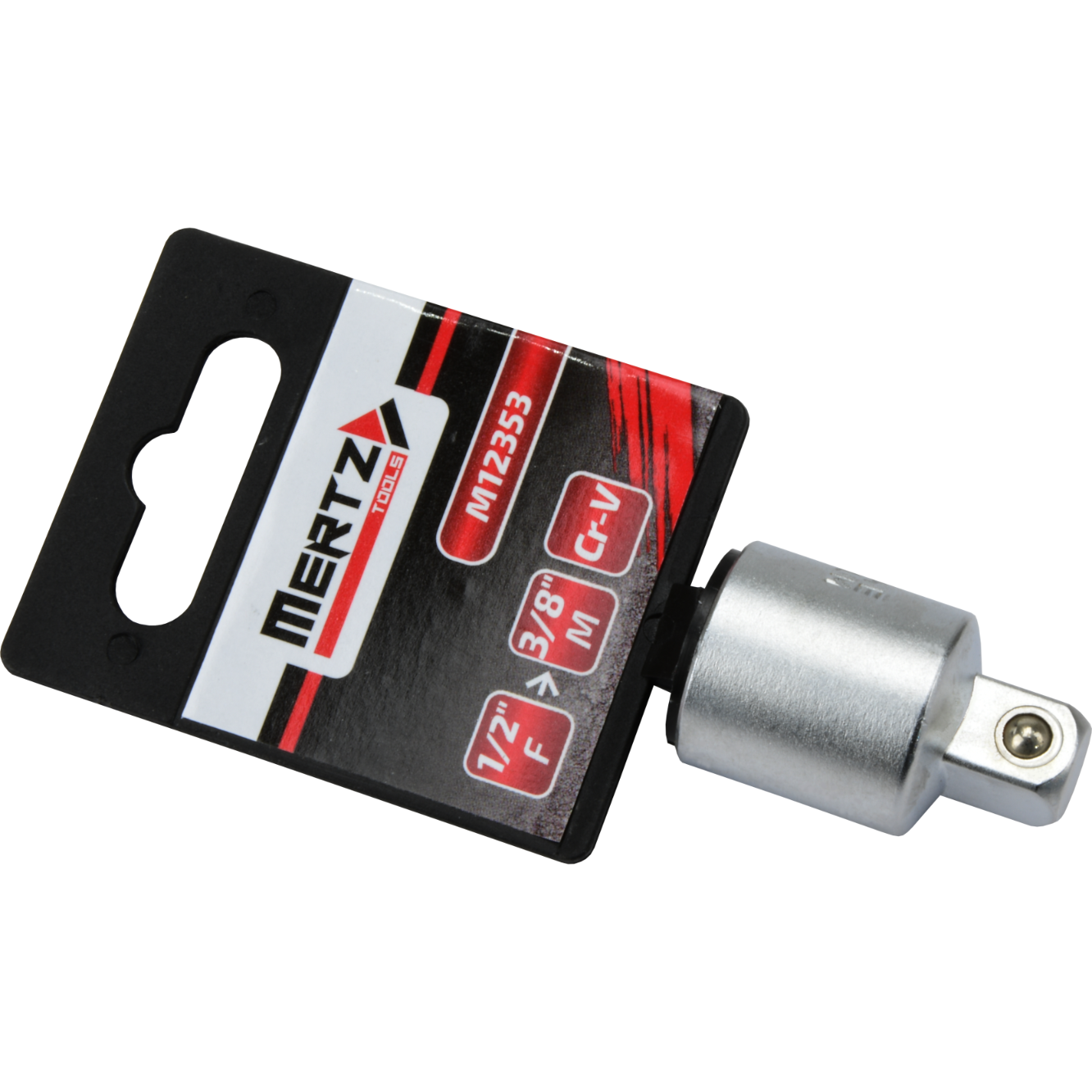Redukcja do nasadek Mertz nasadka adapter 1/2" F na 3/8" M Cr-V M12353