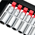 Zestaw nasadek długich Mertz nasadowe 1/4" nasadka 4-13mm 10szt M14210