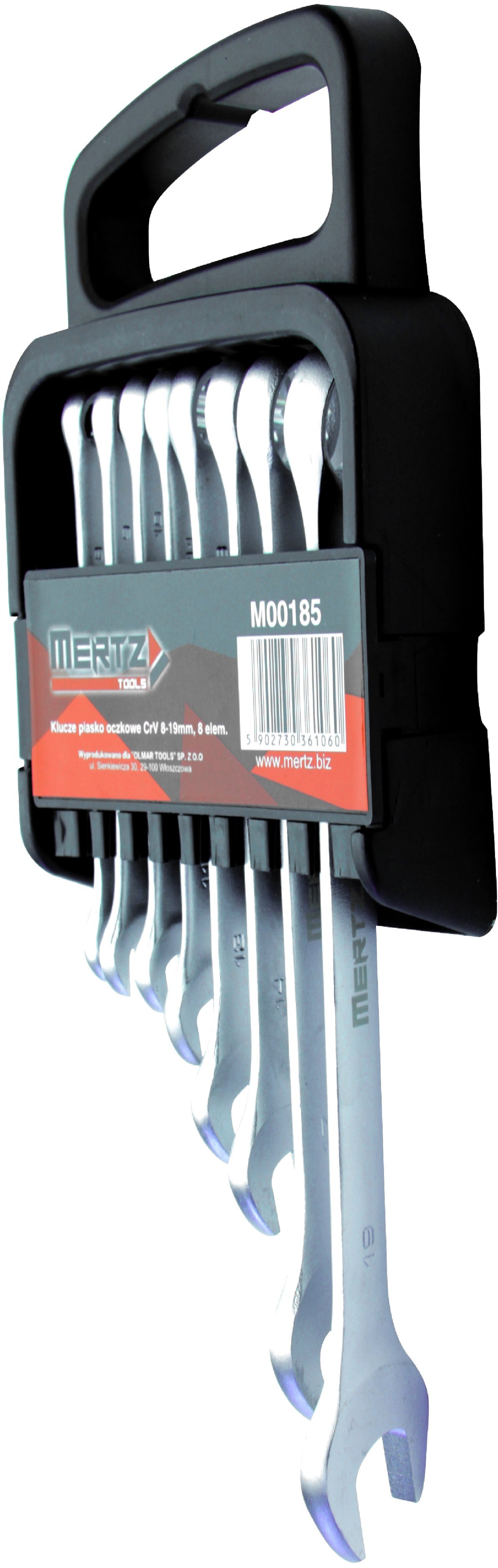 Zestaw kluczy płasko oczkowych Mertz klucze CRV M00185 8-19mm 8szt