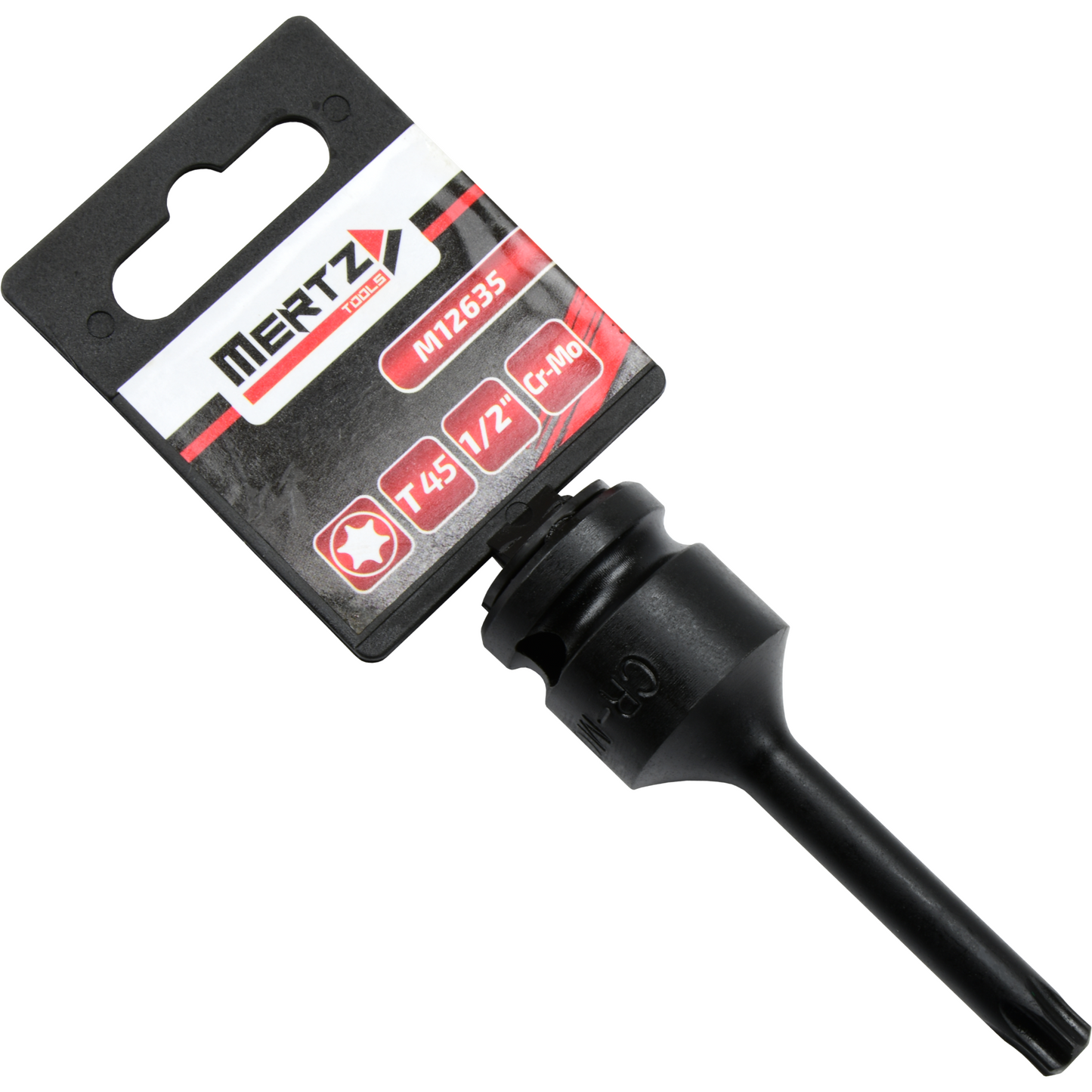 Klucz trzpieniowy TORX Mertz 78mm bit udarowy T45 1/2" Cr-Mo M12635