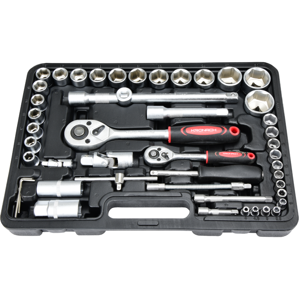 Zestaw kluczy nasadowych Kronach 1/4" 1/2" nasadki bity 94szt K12094
