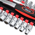 Zestaw grzechotka Mertz klucze nasadowe 1/2" przedłużka 8-32mm 20szt M12020