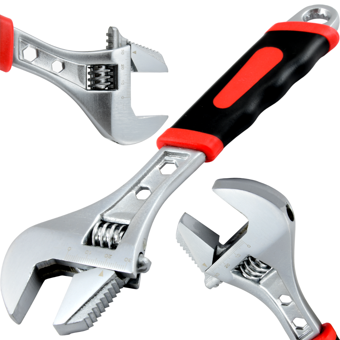 Klucz nastawny szwed Mertz szwedzki 0-30mm z gumową rączką M00102 250mm CRV