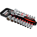 Zestaw grzechotka Mertz klucze nasadowe 1/2" przedłużka 8-32mm 20szt M12020