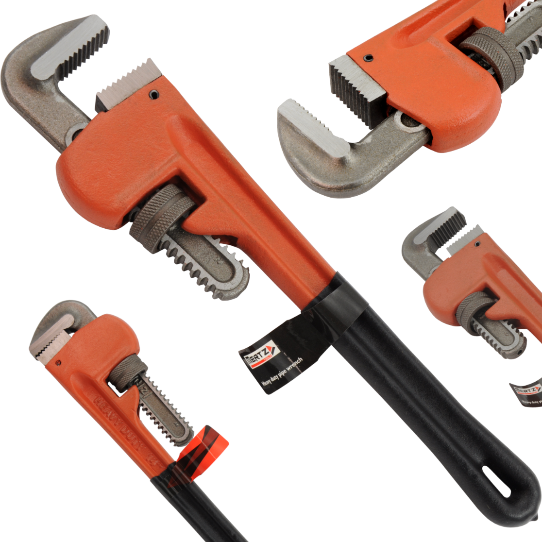 Klucz do rur Mertz z uchwytem PVC rurowy nastawny żabka M00211 200mm 8"