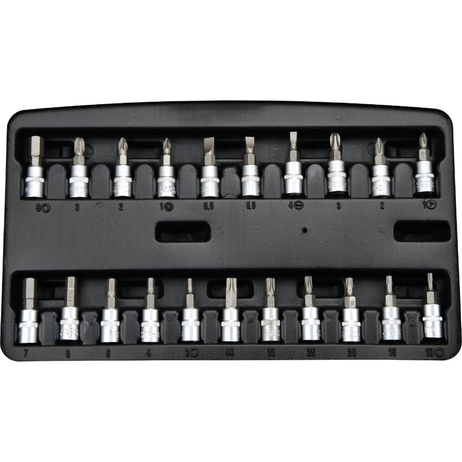 Zestaw kluczy nasadowych Mertz 1/4" narzędzia nasadki bity 48szt M14048