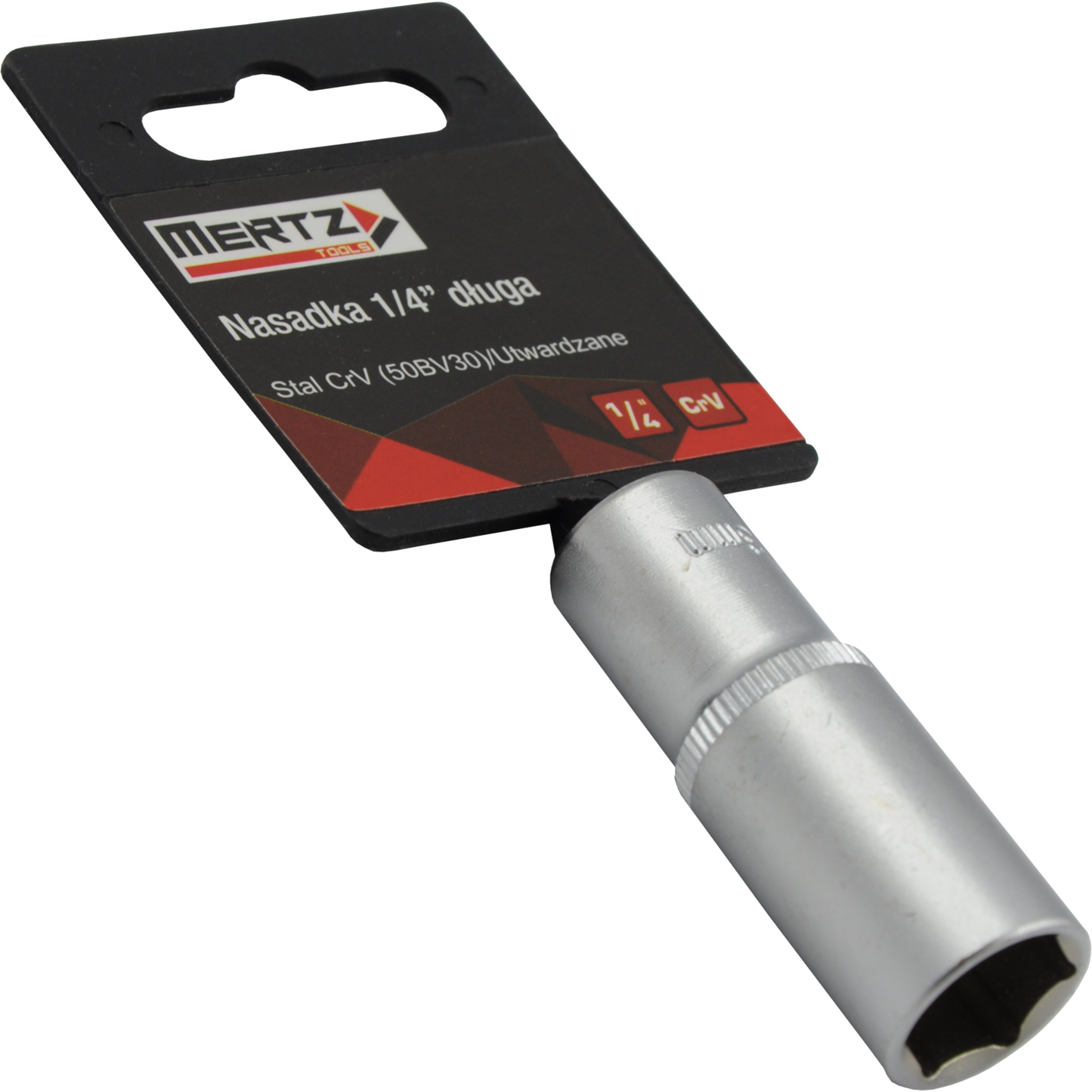 Nasadka długa Mertz klucz nasadowy sześciokątna CrV M14224 1/4" 10mm