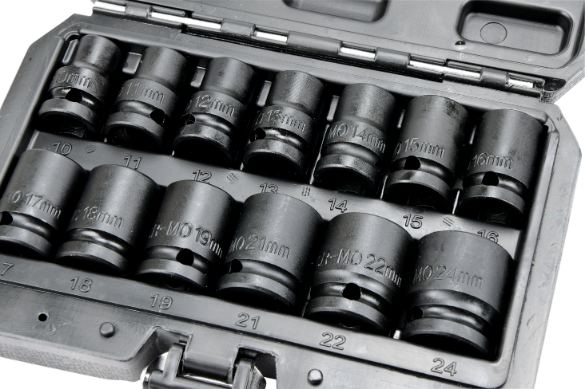Zestaw nasadek udarowych Mertz nasadowe 1/2" nasadka 10-24mm 13szt M12413