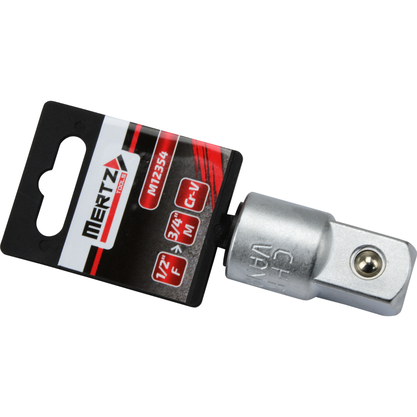 Redukcja do nasadek Mertz nasadka adapter 1/2" F na 3/4" M Cr-V M12354