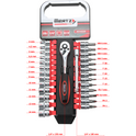 Zestaw grzechotka Mertz klucze nasadowe bity 1/4" przedłużka 28szt M14028