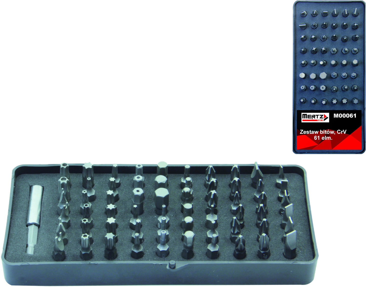 MERTZ ZESTAW BITÓW 61SZT Z ADAPTEREM