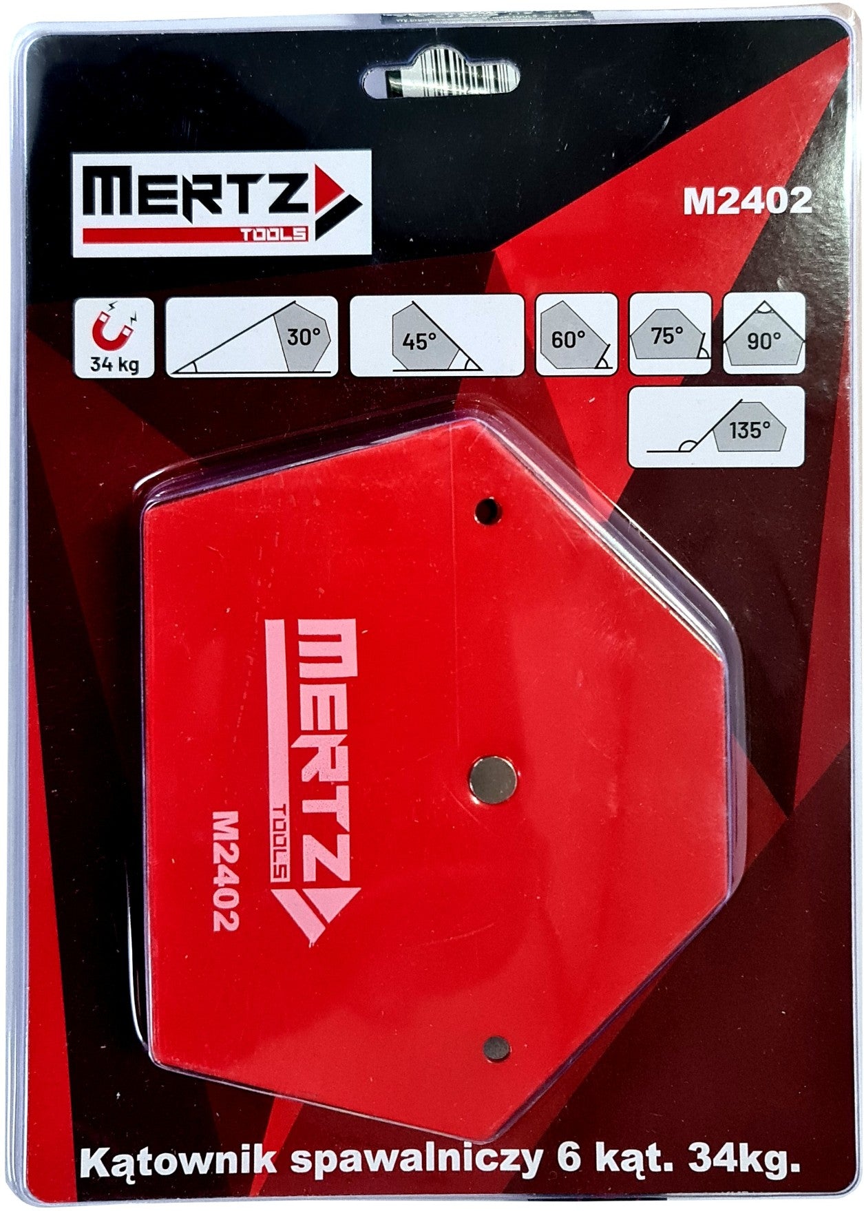 Kątownik spawalniczy Mertz magnetyczny do spawania 6 kątowy M2402 34,0kg