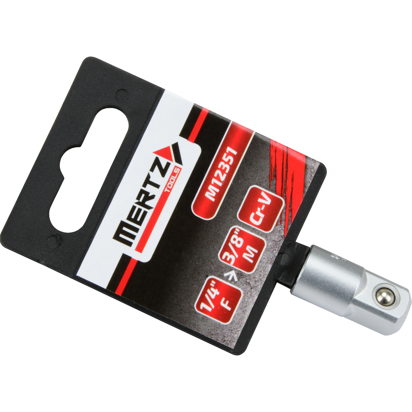 Redukcja do nasadek Mertz nasadka adapter 1/4" F na 3/8" M Cr-V M12351