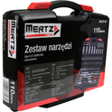Zestaw kluczy nasadowych Mertz 1/4" 1/2" nasadki bity 110szt M12110