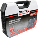 Zestaw kluczy nasadowych Mertz 1/4" 3/8" 1/2" nasadki bity 219szt M12219