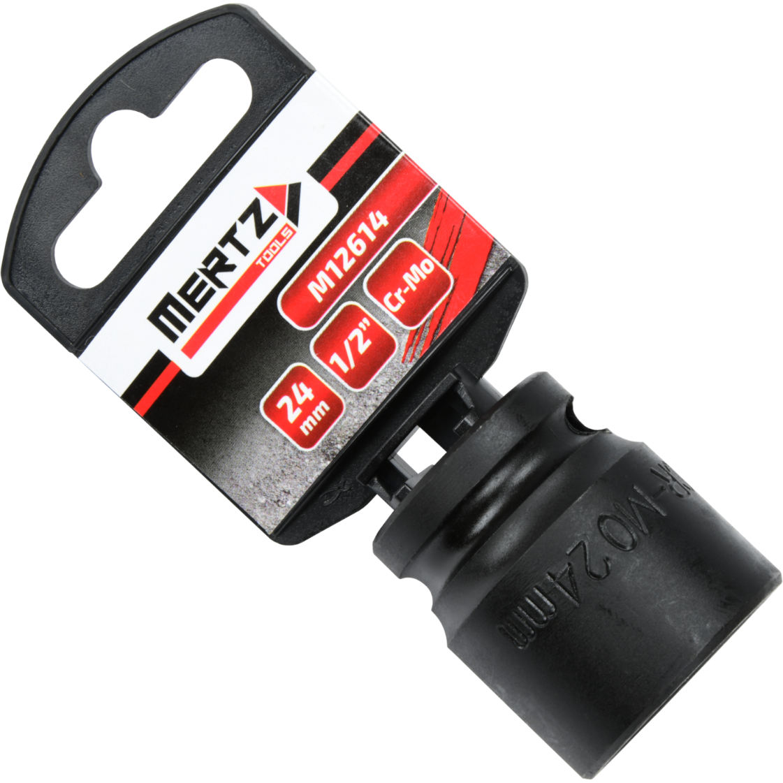 Nasadka udarowa Mertz klucz nasadowy sześciokątna Cr-Mo M12614 1/2" 24 mm