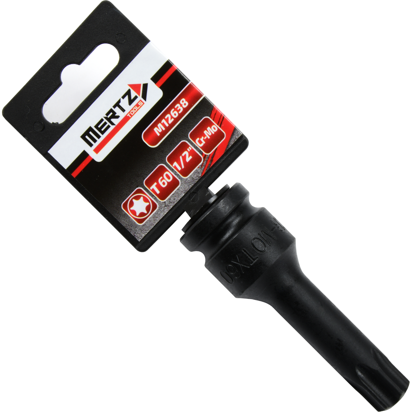 Klucz trzpieniowy TORX Mertz 78mm bit udarowy T60 1/2" Cr-Mo M12638