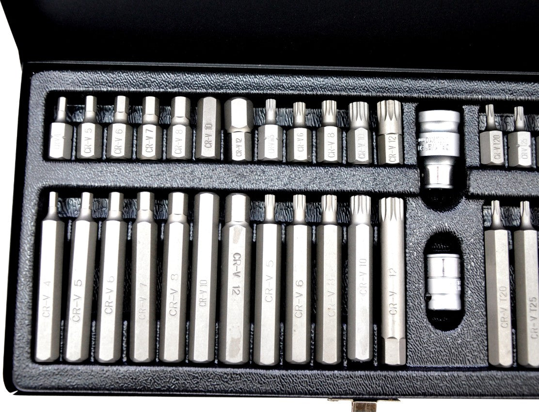 Zestaw kluczy trzpieniowych Mertz komplet bitów HEX TORX SPLINE M12140 x40