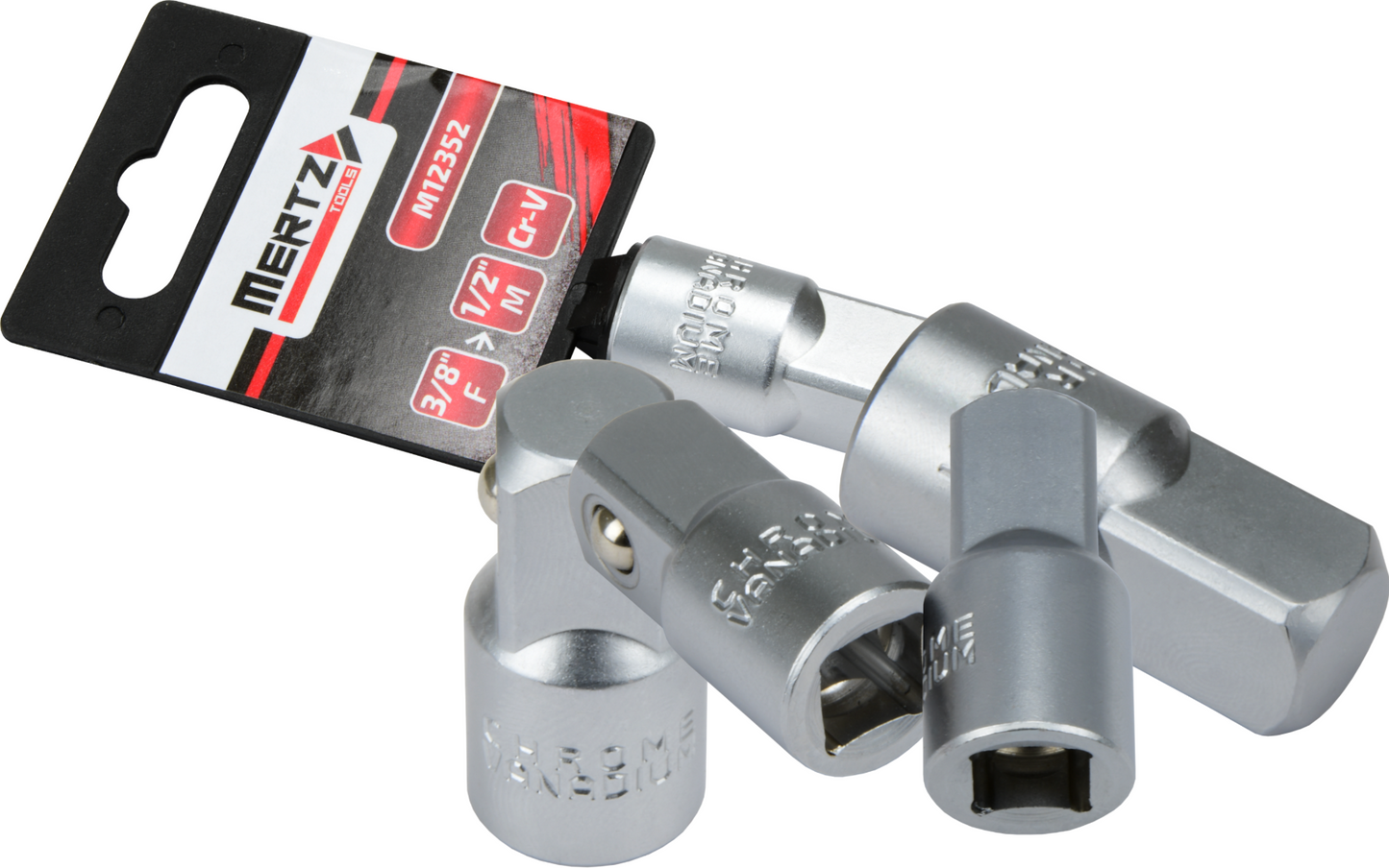 Redukcja do nasadek Mertz nasadka adapter 3/8" F na 1/2" M Cr-V M12352
