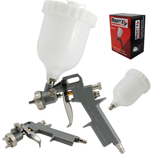 Pistolet lakierniczy Mertz z górnym zbiornikiem górny zbiornik M1010 0,7L