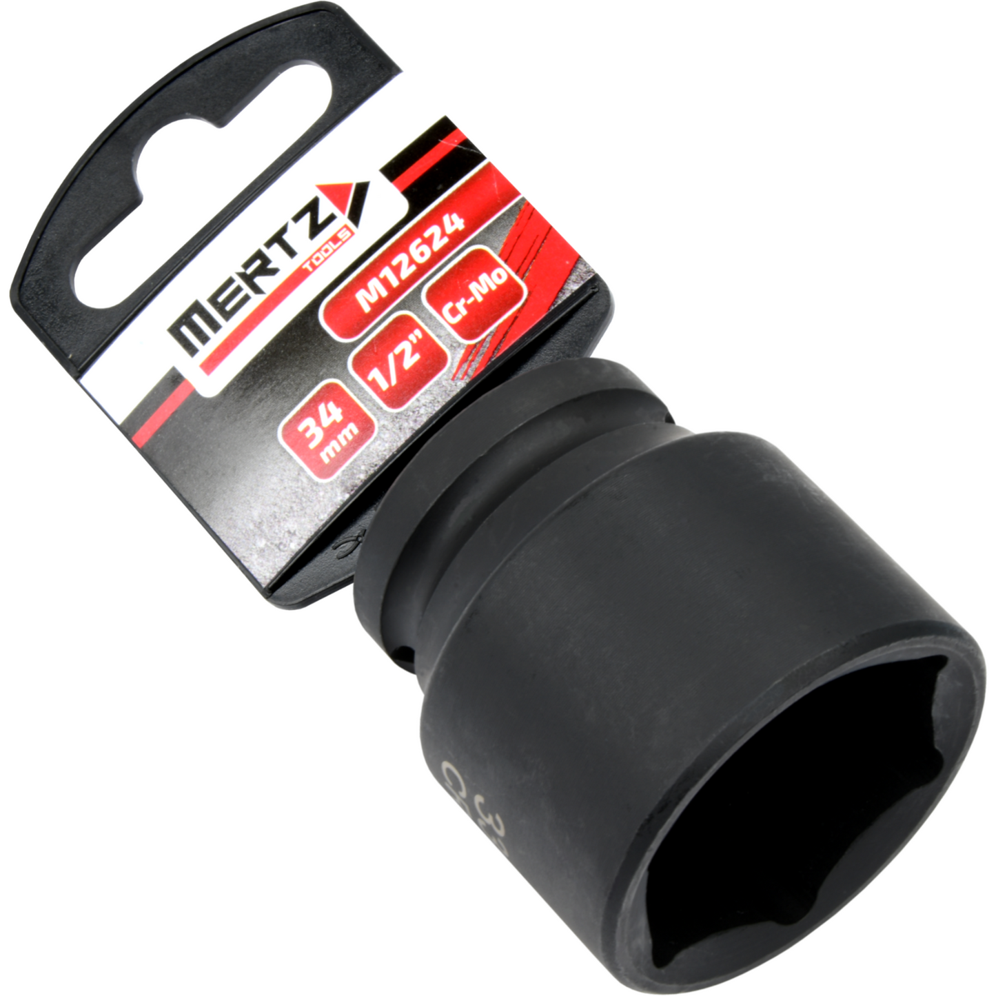 Nasadka udarowa Mertz klucz nasadowy sześciokątna Cr-Mo M12624 1/2" 34 mm