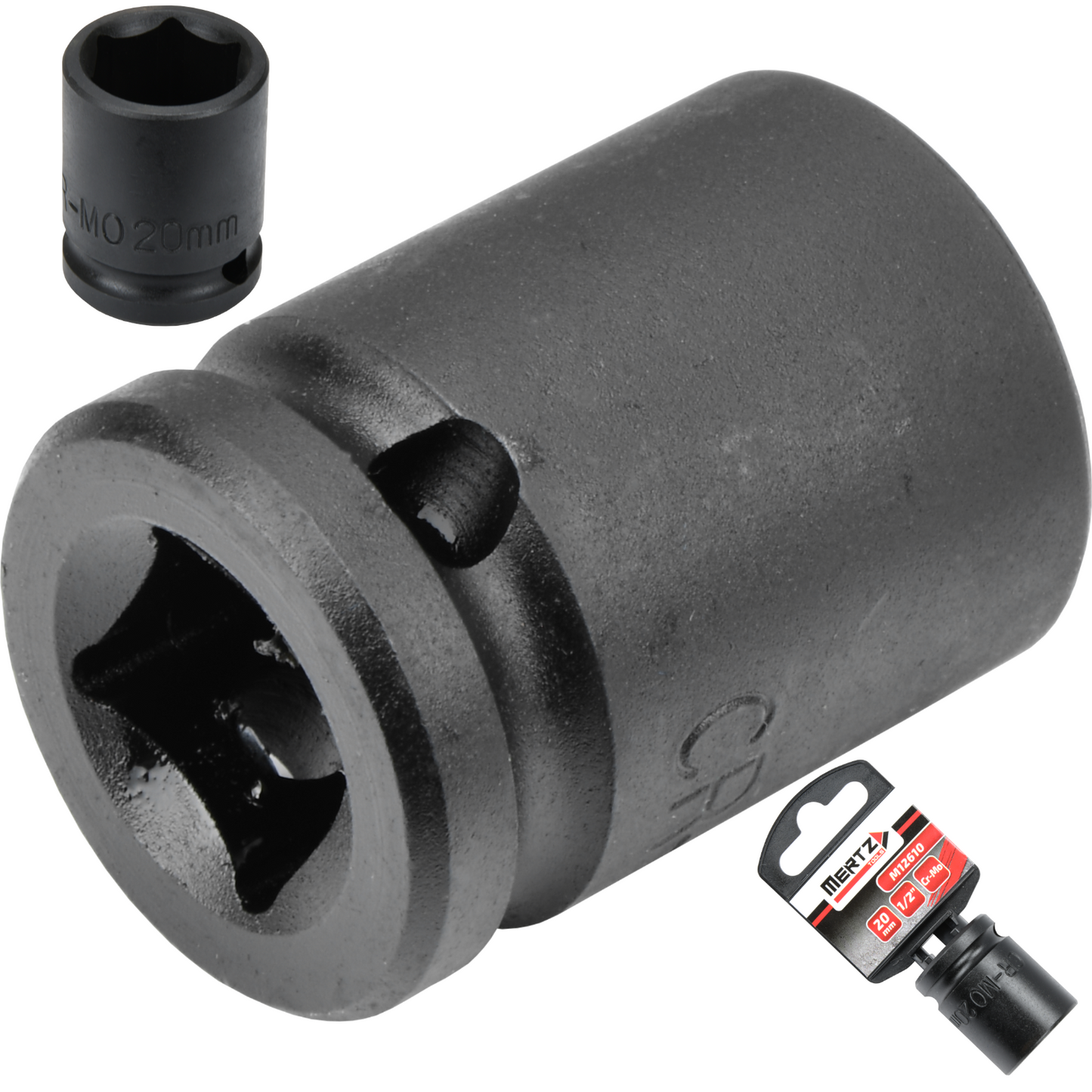 Nasadka udarowa Mertz klucz nasadowy sześciokątna Cr-Mo M12610 1/2" 20 mm