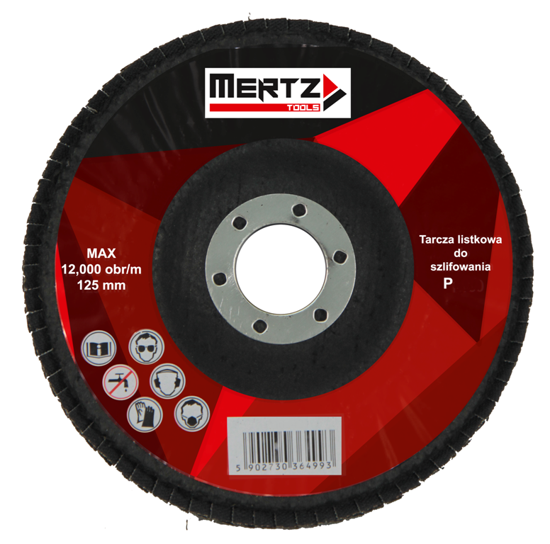 Tarcza lamelka Mertz ścierna listkowa do szlifowania stali M0040 40 125mm