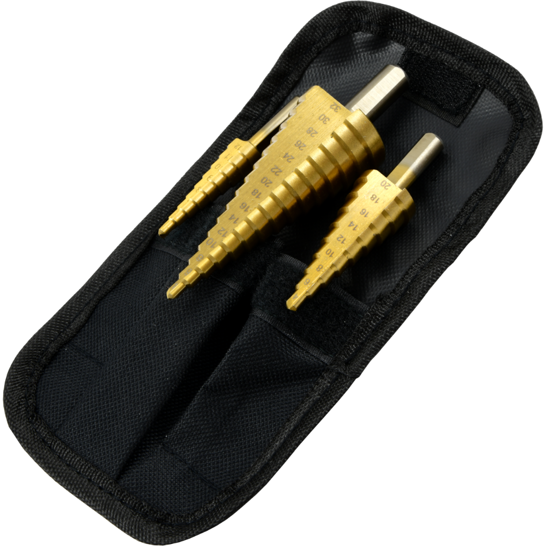 Wiertło stożkowe Mertz stopniowe do metalu HSS M1602 zestaw 3 sztuki 4-32mm