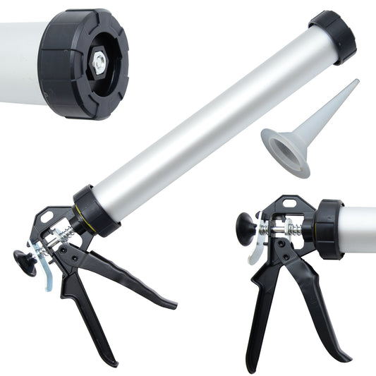 Pistolet do silikonu Mertz wyciskacz do mas gęstych fug 600ml M1109 1800N