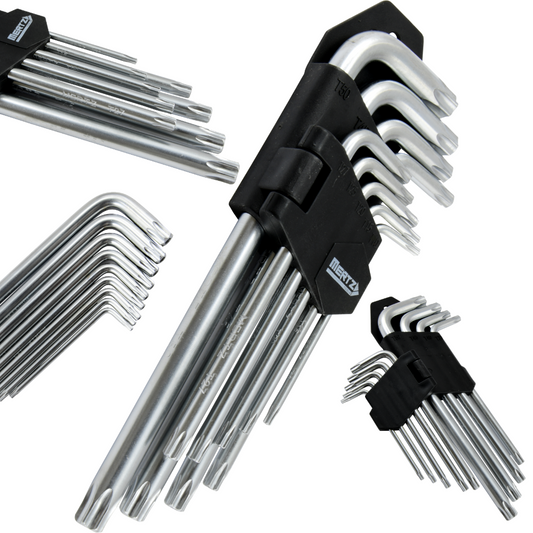 Zestaw kluczy imbus TORX Mertz klucze imbusy torksy 9szt T10-T50 M12142