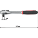 Klucz grzechotka Kronach nasadowy do bitów nasadek K12001 1/2" 72 zęby Cr-V