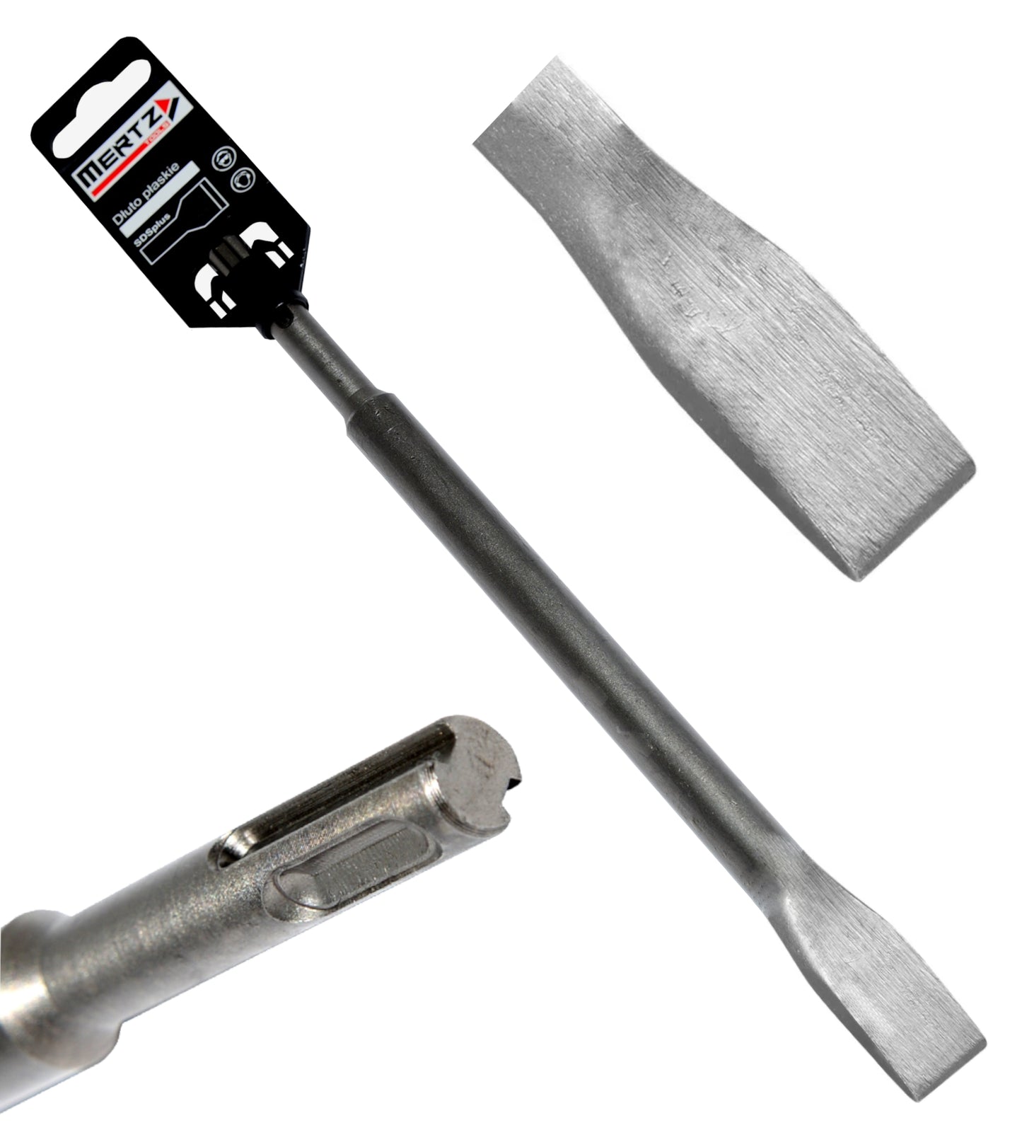 Dłuto płaskie SDS+ plus Mertz łopatka przecinak do betonu M1060 14x20x250