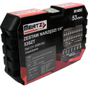 Zestaw kluczy nasadowych Mertz 1/4" narzędzia nasadki bity 53szt M14053