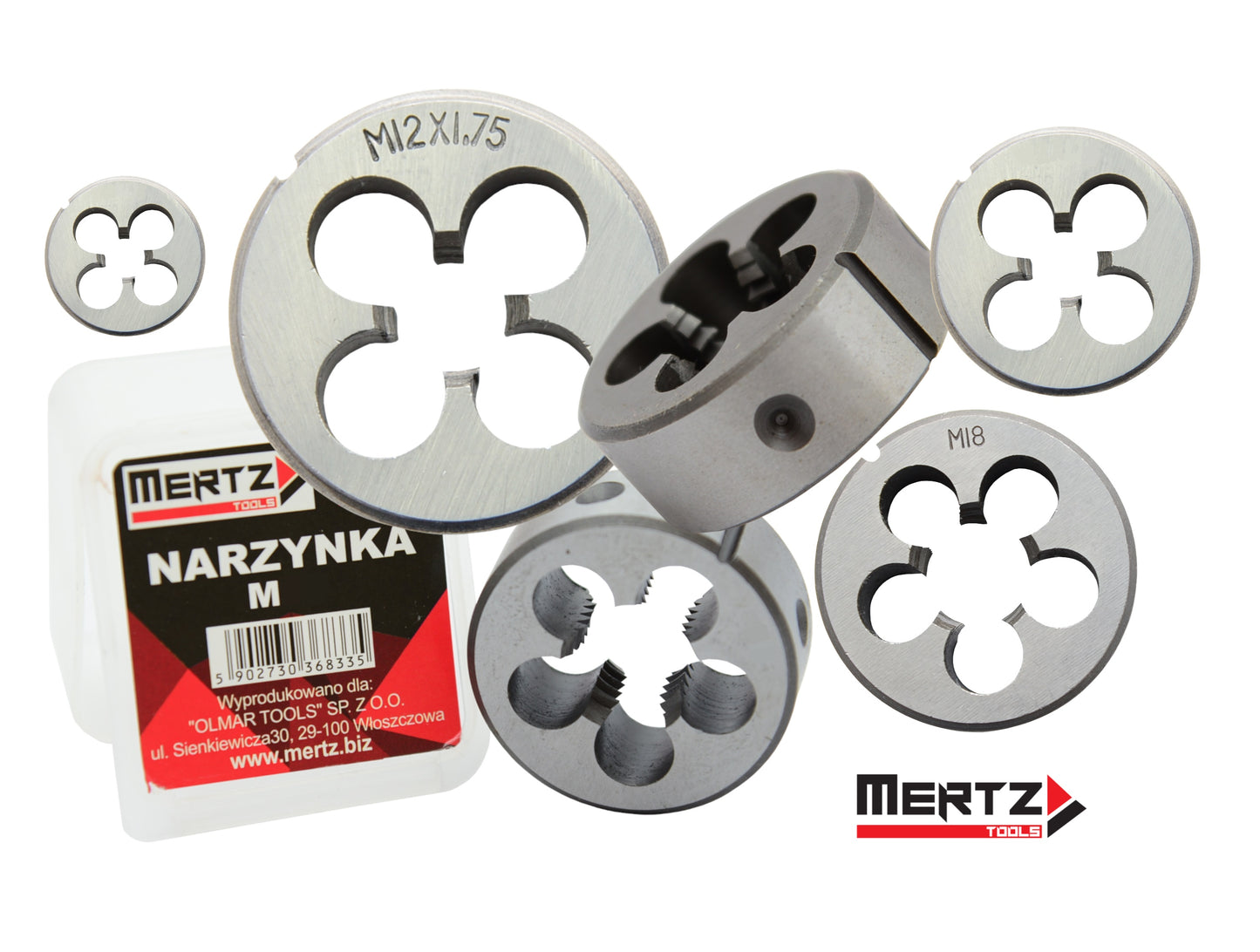 Narzynka metryczna Mertz gwintownik trwały gwint M8 DIN352 M2029