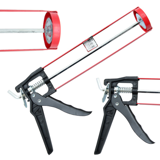 Pistolet do silikonu Mertz wyciskacz do mas gęstych kleju fug M1100 1500N