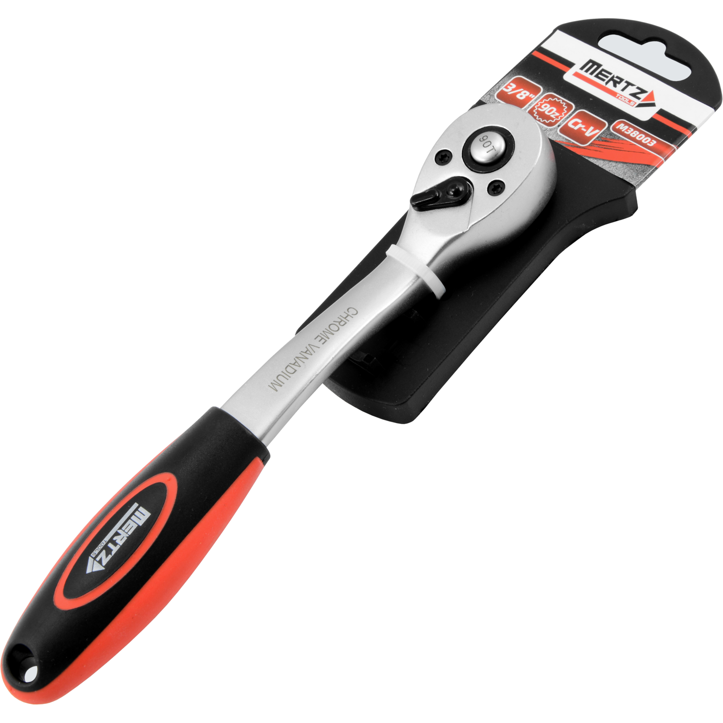 Klucz grzechotka Mertz nasadowy do bitów nasadek M38003 3/8" 90 zęby Cr-V