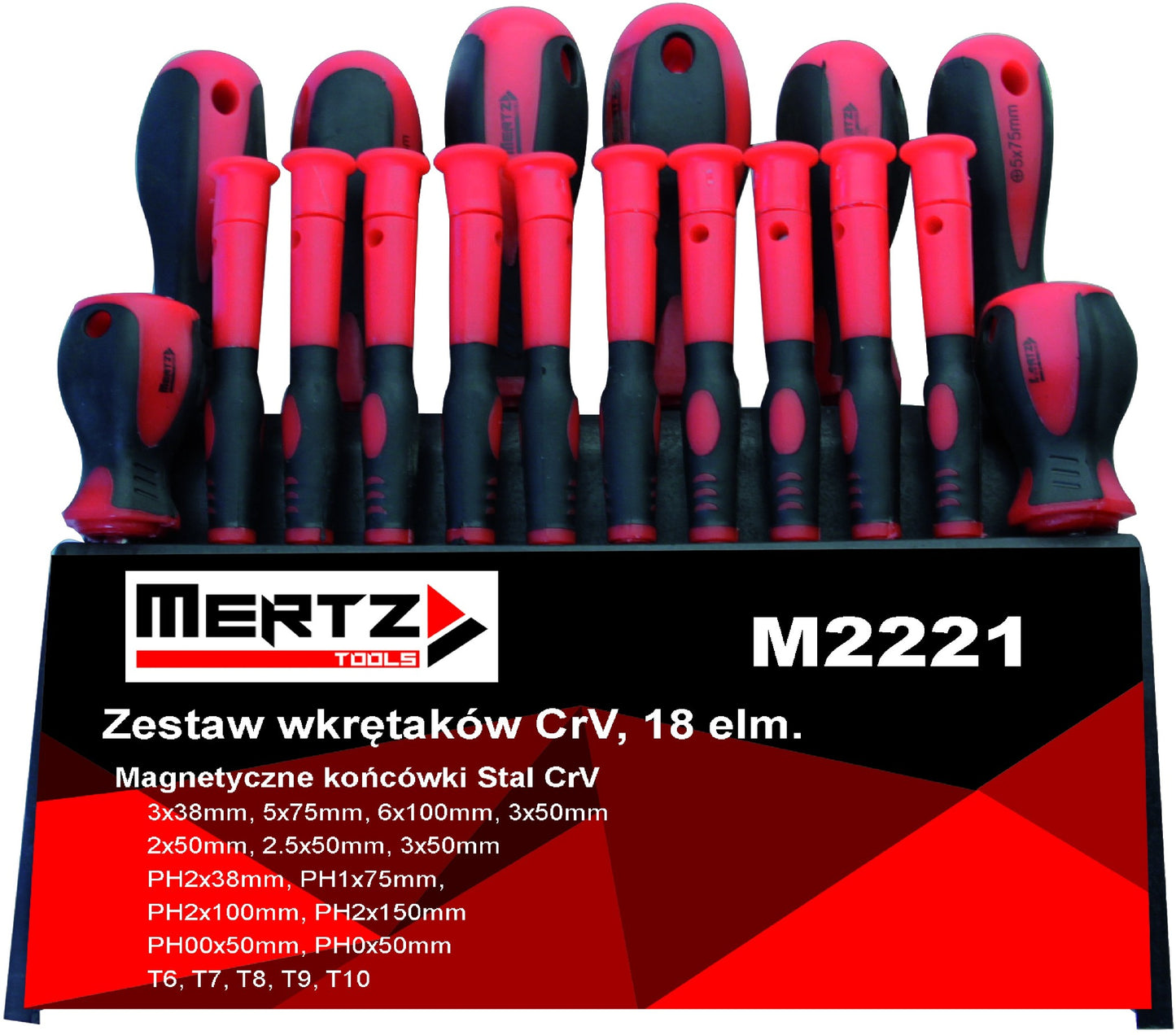 MERTZ ZESTAW WKRĘTAKÓW CRV 18SZT